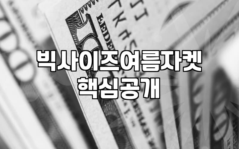 빅사이즈 여성 자켓 고를 때 광고와 현실의 괴리