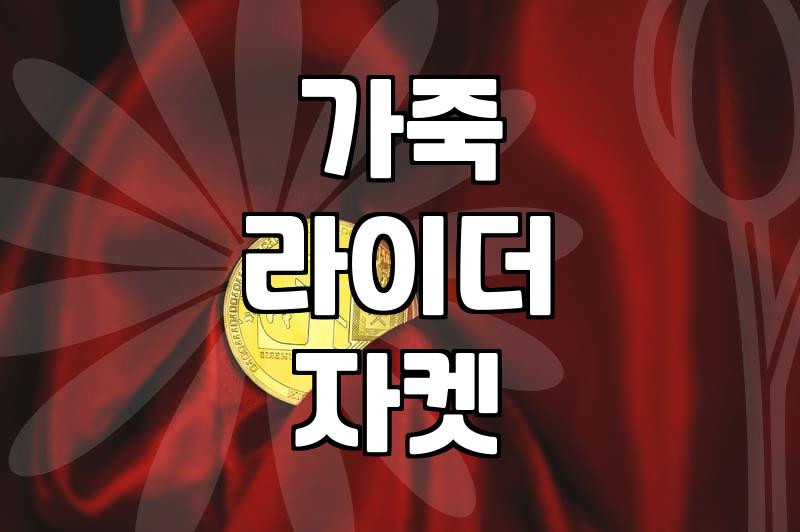여자가죽자켓코디 성공을 위한 가죽 소재별 관리와 체형별 스타일링
