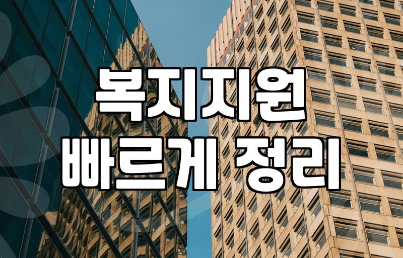 복지지원, 완벽한 정답은 없다: 직접 겪어본 현실과 냉정한 조언