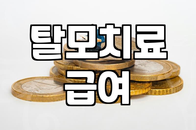 탈모약 건강보험 적용, 현실적으로 따져봐야 할 것들