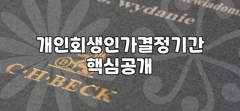개인회생 인가결정 기간, 현실적인 준비와 마주하는 고민들