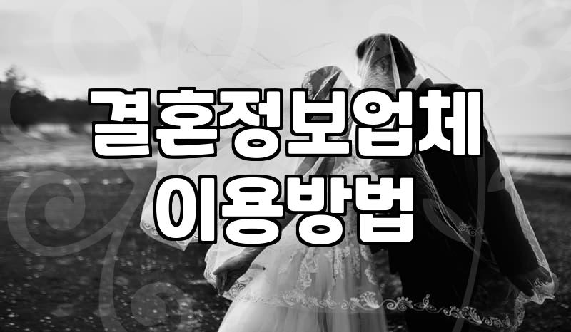 결혼정보회사 상담 가기 전 현실적인 고민들