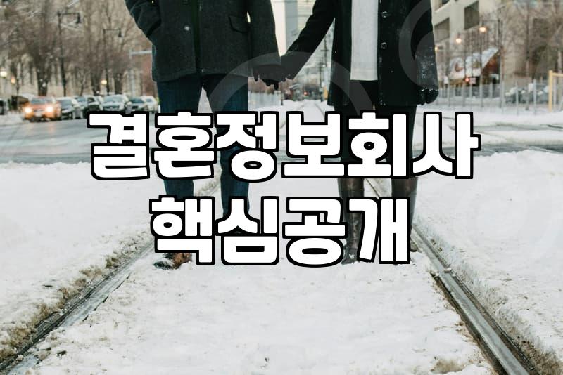 결혼정보회사, 수천만 원 내고도 ‘왜 실패할까?’에 대한 솔직한 단상