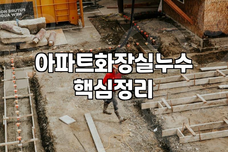 화장실 천장에서 물이 새길래 그냥 두면 되는 줄 알았다
