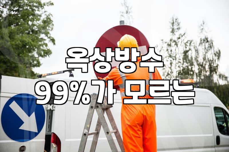 옥상 방수 한 번 해보겠다고 설쳤다가 며칠을 고생했다