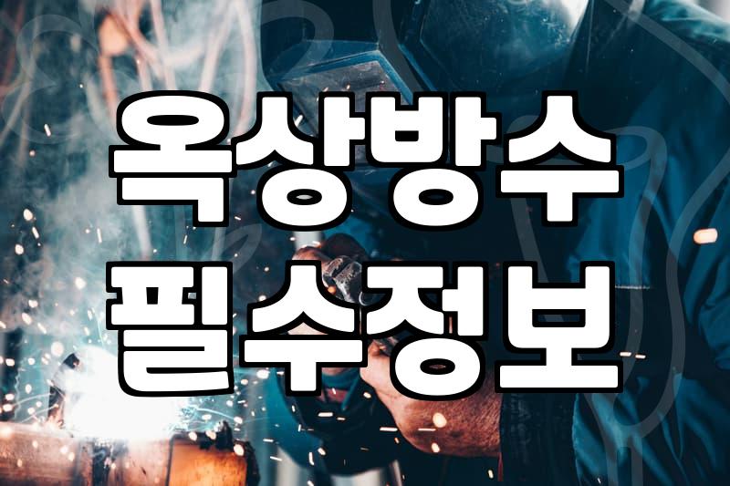옥상 방수 한 번 해보겠다고 덤볐다가 일주일 내내 고생했다