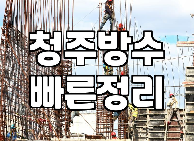 청주에서 옥상 방수 공사 업체 부르다가 지친 이야기