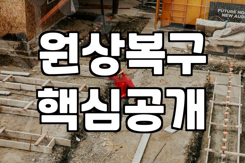 철거와 원상복구, 무작정 맡기기 전에 고민해야 할 현실적인 비용 체계