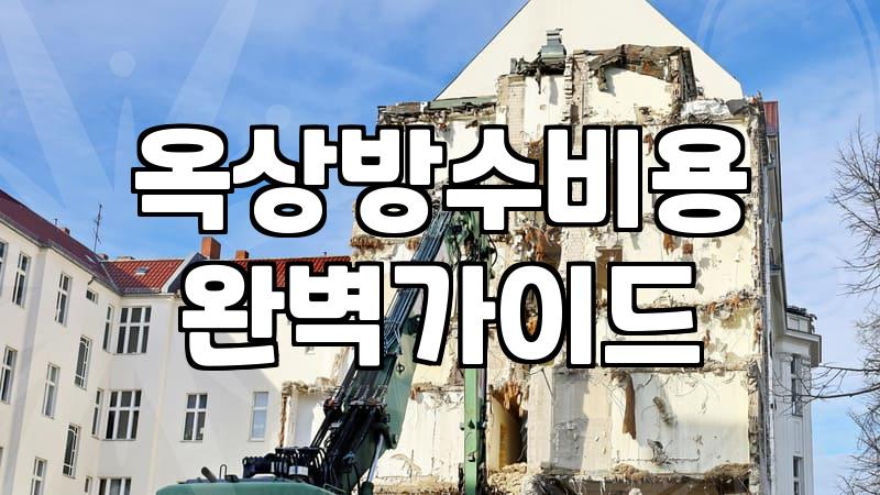 옥상 초록색 우레탄을 걷어내면서 겪은 일들